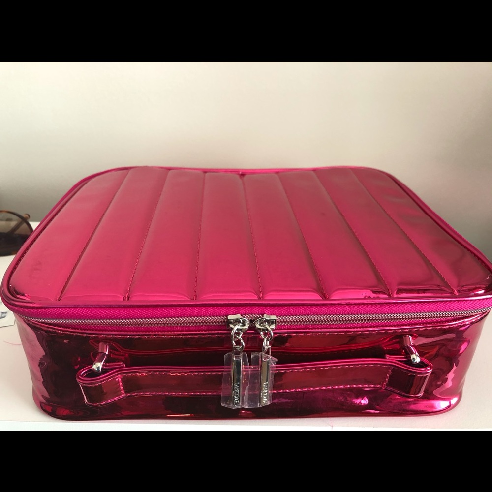 Lancome pink travel case